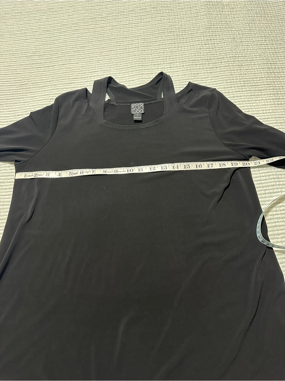 Clara Sun Woo Black Knit Tunic Top - Picture 4 of 6